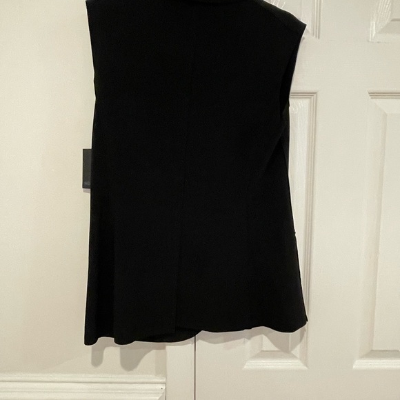 NWT Norma Kamali Sleeveless Single Breasted Long Jacket Vest Buttons Blazer - Picture 5 of 12